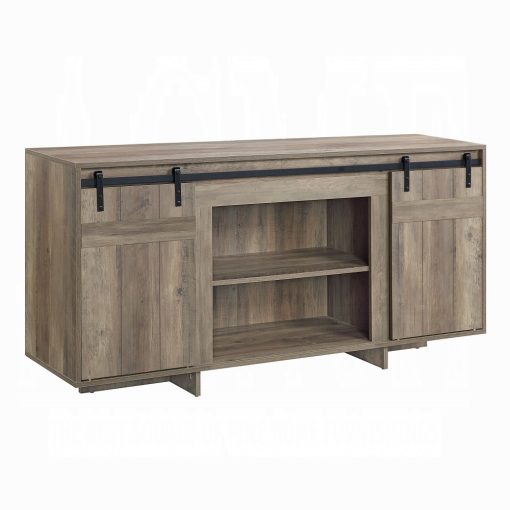Acme Bellarosa Gray Washed TV Stand - Same As 91608 - Image 2
