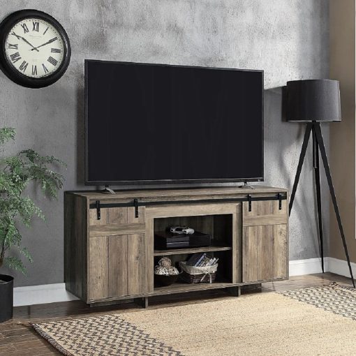 Acme Bellarosa Gray Washed TV Stand - Same As 91608