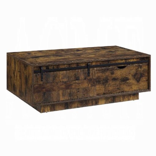 Acme Bellarosa Rustic Oak Coffee Table - Image 2