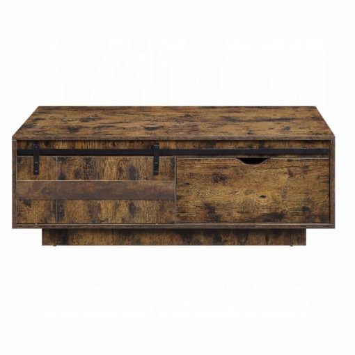Acme Bellarosa Rustic Oak Coffee Table - Image 3