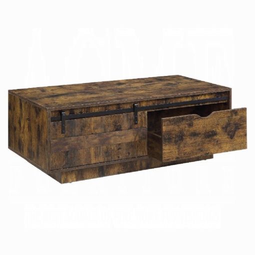 Acme Bellarosa Rustic Oak Coffee Table - Image 4