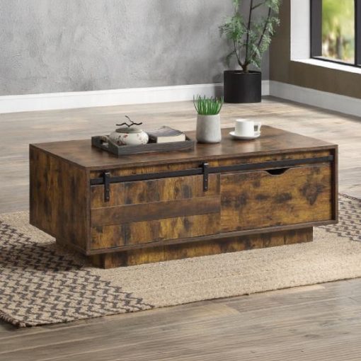 Acme Bellarosa Rustic Oak Coffee Table