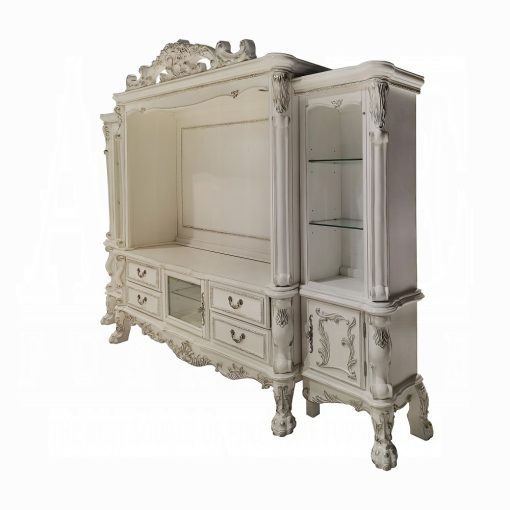 Acme Dresden Bone White Entertainment Center - Image 3