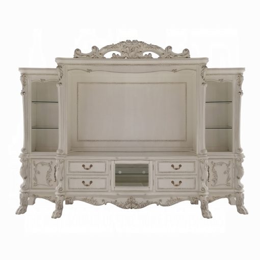 Acme Dresden Bone White Entertainment Center - Image 2