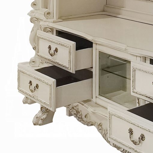 Acme Dresden Bone White Entertainment Center - Image 8