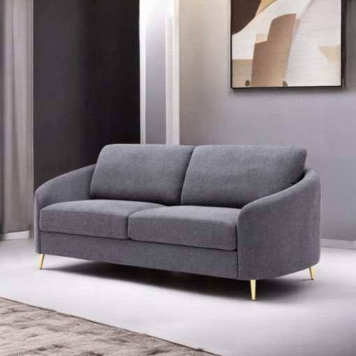 Acme Yuina Gray Linen Sofa - Image 6