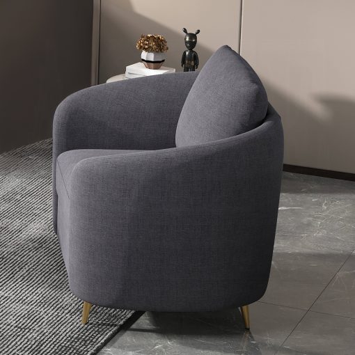 Acme Yuina Gray Linen Chair