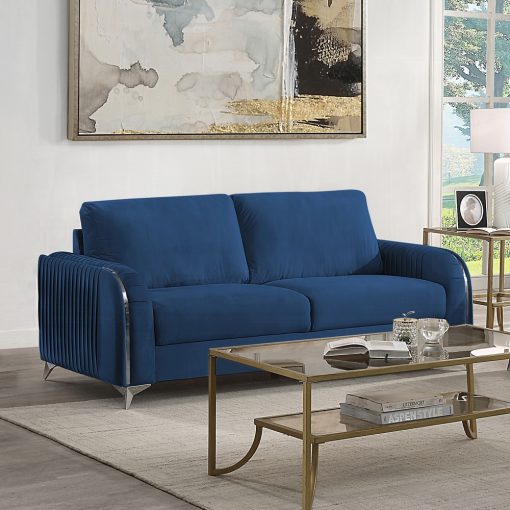 Acme Wenona Blue Velvet Sofa