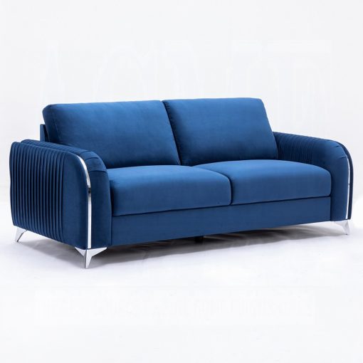 Acme Wenona Blue Velvet Sofa - Image 2