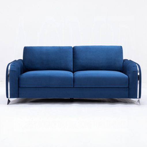 Acme Wenona Blue Velvet Sofa - Image 3