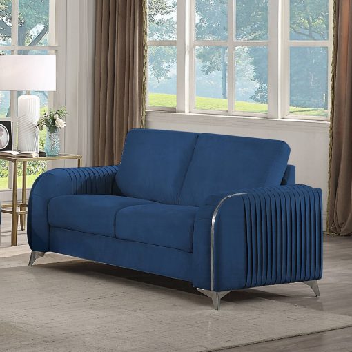 Acme Wenona Blue Velvet Loveseat
