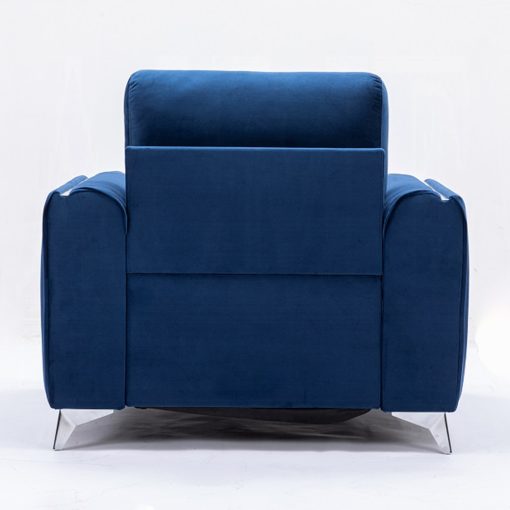 Acme Wenona Blue Velvet Chair - Image 5