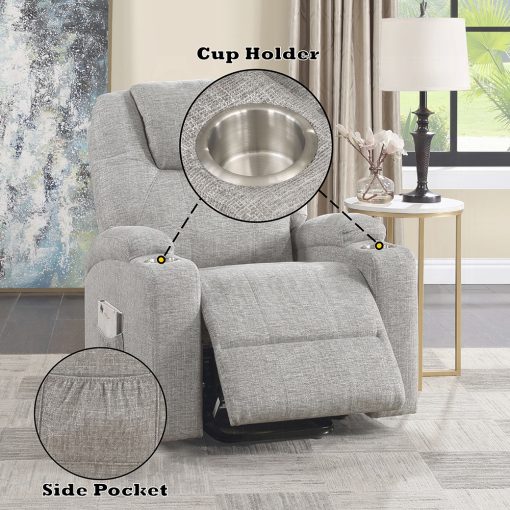 Acme Recliner with Power Lift & Massage - Image 11