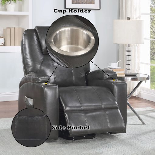 Acme Recliner with Power Lift & Massage - Image 33