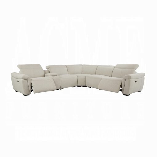 Acme Dayana Beige Boucle Power Motion Sectional Sofa - Image 3