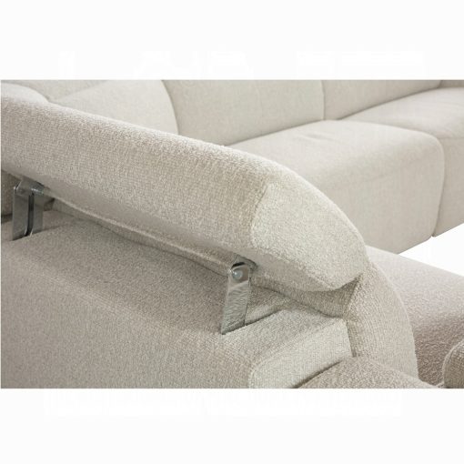 Acme Dayana Beige Boucle Power Motion Sectional Sofa - Image 8