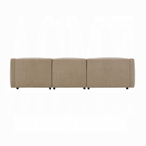Acme Veata Light Brown Suede Sectional Sofa - Image 6