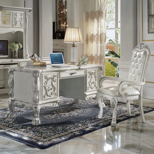Acme Dresden Bone White Executive Writing Desk