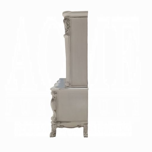 Acme Dresden Bone White Computer Desk & Hutch - Image 4