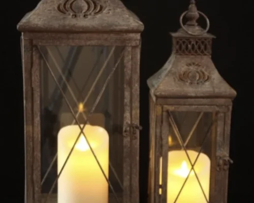 The Light Garden Lantern Country Cottage Set of 2