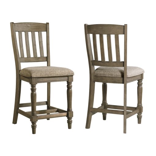 Intercon Balboa Park Roasted Oak Slat Stool - Image 3