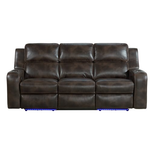 Intercon Silhouette Dual-Power Sofa | Bolero Coffee - Image 2