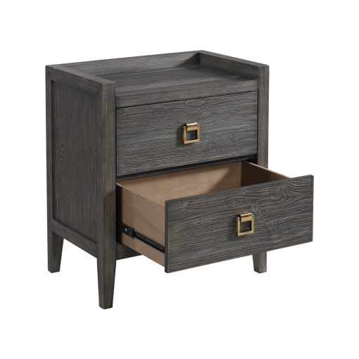 Intercon Portia Drawer Brushed Brindle Nightstand - Image 2