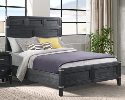 Intercon Laguna Weathered Steel Queen Bed