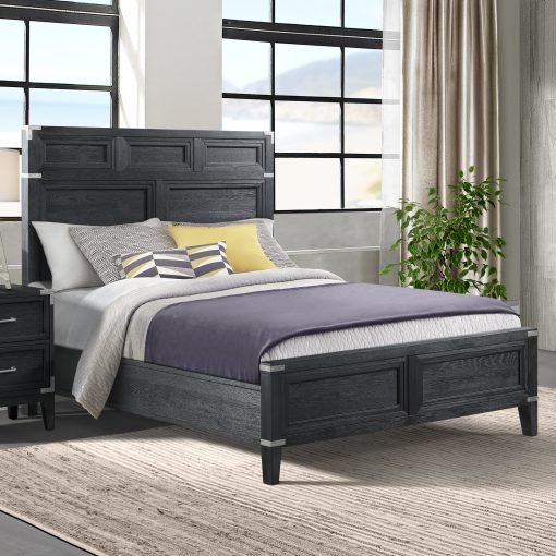 Intercon Laguna Weathered Steel Queen Bed