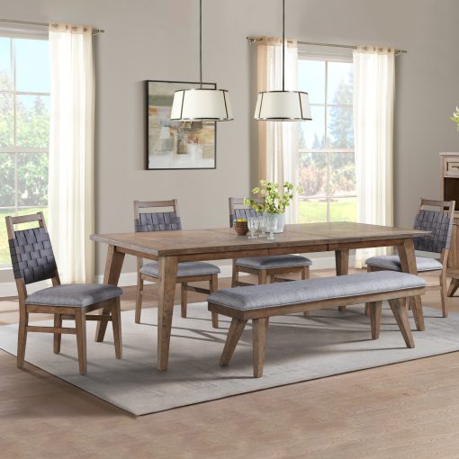 Intercon Oslo Backless Weathered Chestnut Bench - Image 4