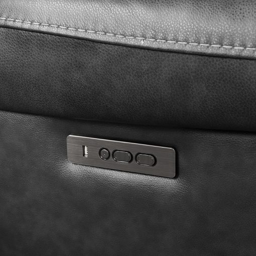 Intercon Regis Dual-Power Recliner | Baron Charcoal - Image 4