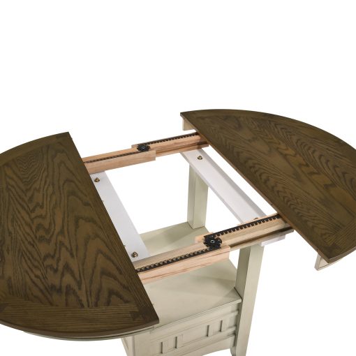 Intercon Mission Casual Rustic White and French Oak Dining Table - Image 3