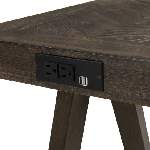 Intercon Hearst Reclaimed Chevron Sofa Back Table - Image 3