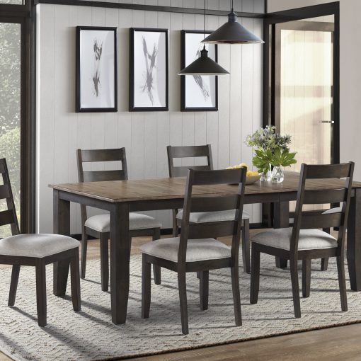 Intercon Beacon Black & Walnut Dining Table - Image 3