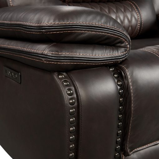Intercon Cody Dual-Power Sectional Set | Dark Brown - Image 7