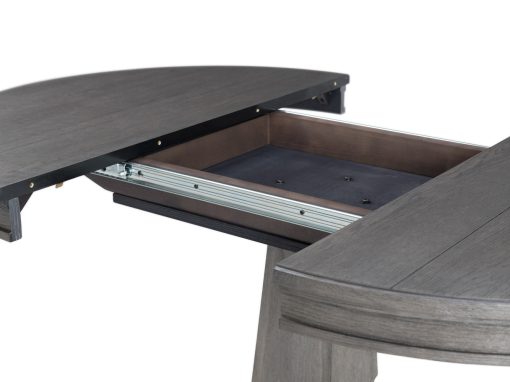 Intercon Foundry Brushed Pewter Pedestal Table - Image 3