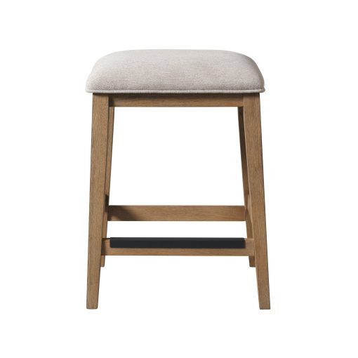 Intercon Landmark Weathered Oak Backless Stool - Image 2