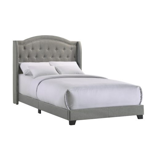 Intercon Rhyan Smoke Finish Upholstered Bed - Image 2