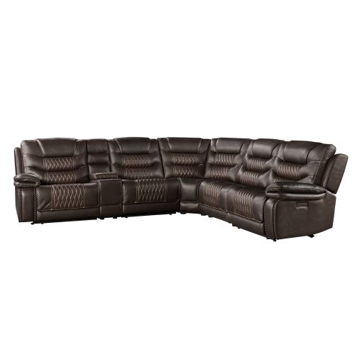 Intercon Cody Dual-Power Sectional Set | Dark Brown - Image 2