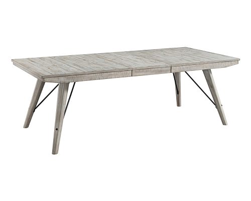 Intercon Modern Rustic Weathered White Trestle Table
