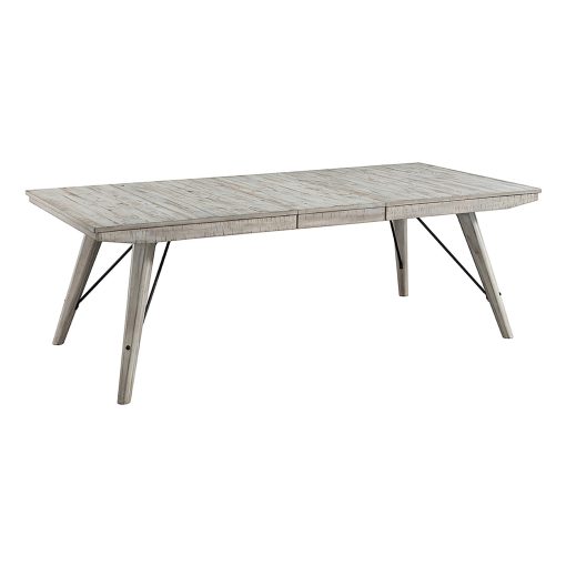 Intercon Modern Rustic Weathered White Trestle Table