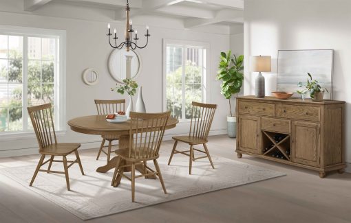Intercon Colonial Oak Spindle Chair - Image 4