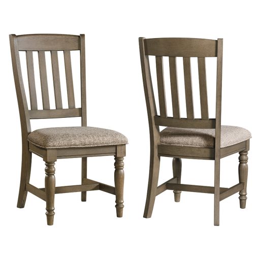 Intercon Balboa Park Roasted Oak Slat Chair - Image 3