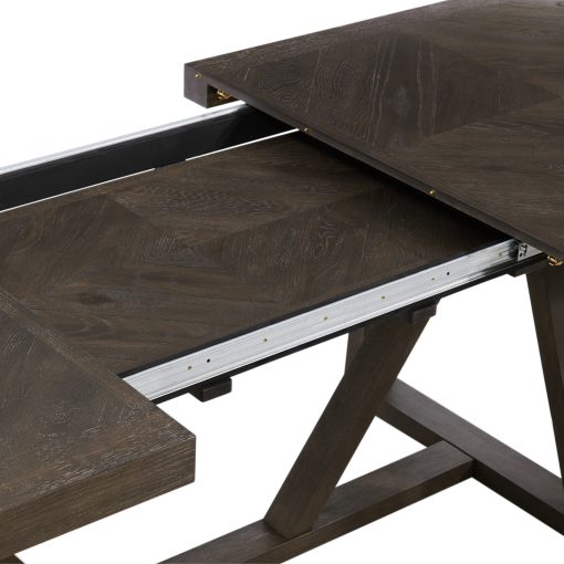 Intercon Hearst Reclaimed Chevron Trestle Table - Image 3