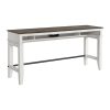 Intercon Kona Sofa Bar Table | Gray and White