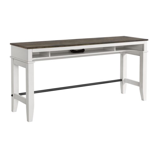 Intercon Kona Sofa Bar Table | Gray and White