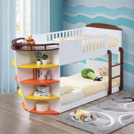 Acme Neptune White & Chocolate Twin/Twin Bunk Bed