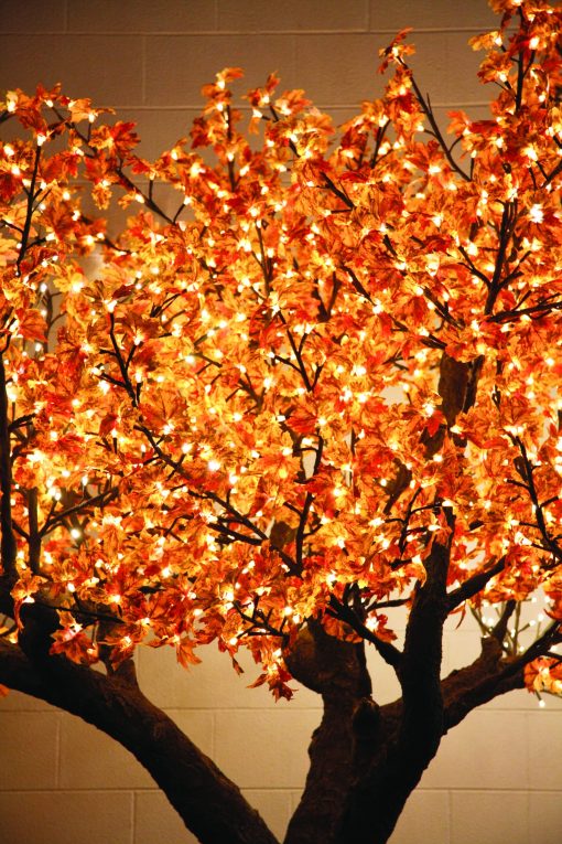 The Light Garden 2120 Light 9' Autumn Leaf Maple Tree Warm White Leds