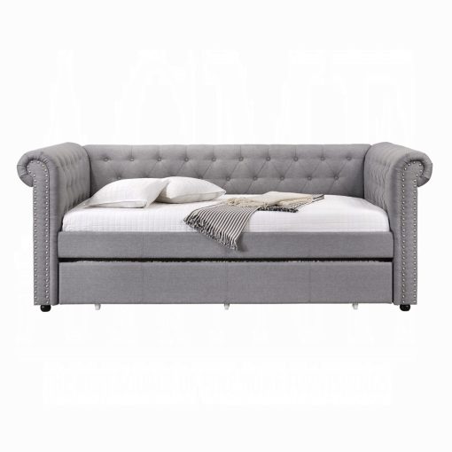 Acme Justice Smoke Gray Daybed with Trundle (Twin) - Image 3
