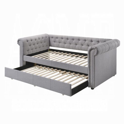 Acme Justice Smoke Gray Daybed with Trundle (Twin) - Image 4